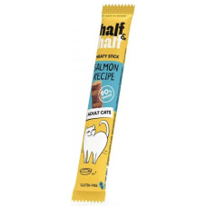 Ласощі для котів Half & Half у формі м'ясних паличок з лососем 5 г