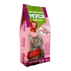 Корм для котів Муся 10 кг зі смаком кролика