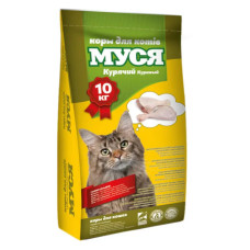 Корм для кішок Муся 10 кг зі смаком курки