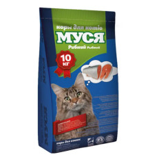 Корм для кішок Муся 10 кг зі смаком риби