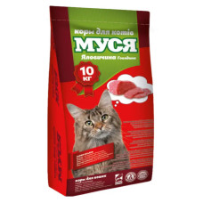 Корм для кішок Муся 10 кг зі смаком яловичини