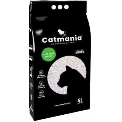 Catmania алоє вера+зелені гранули Наповнювач бентонітовий комкуючий 5л