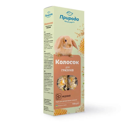Колосок для грызунов Природа Медовый, 140 г (PR740050)