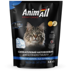 Наповнювач туалета для котів AnimAll Блакитна долина 3,8 л (силікагелевий)