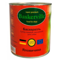 Вологий корм для собак Baskerville Яловичина, 800 г