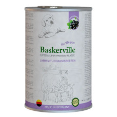 Вологий корм для цуценят Baskerville Super Premium Lamm Mit Johannisbeeren Ягня і смородина, 800 г