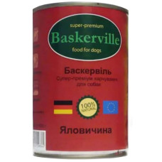 Вологий корм для собак Baskerville Яловичина, 400 г