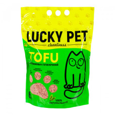 Наповнювач для котячого туалету Lucky Pet тофу соєвий з ароматом лаванди 6 л