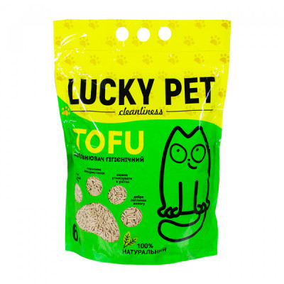 Наповнювач для котячого туалету Lucky Pet тофу соєвий гіпоалергенний  6 л