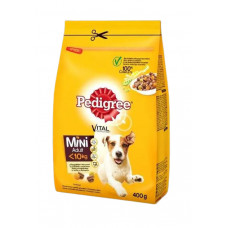 Сухий корм для дорослих собак маленьких порід Pedigree, курка та овочі, 400 г