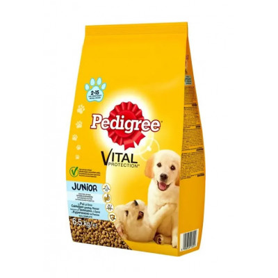 Сухой корм для собак Pedigree Junior с курицей и рисом, 6,5 кг