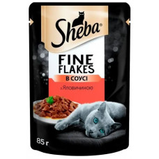 Вологий корм для котів Sheba cig Pou, з яловичиною в соусі, 85 г