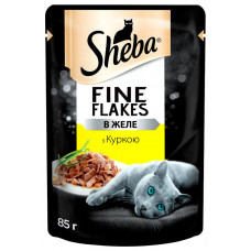 Вологий корм для котів Sheba, з куркою в желе, 85 г