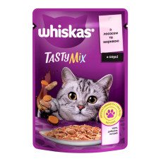Вологий корм для котів Whiskas TastyMix, лосось та морква, 85 г
