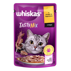 Вологий корм для котів Whiskas TastyMix, ягня та індичка, 85 г