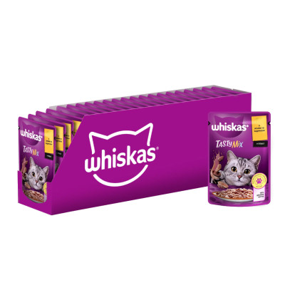 Вологий корм для котів Whiskas TastyMix, ягня та індичка, 85 г Вологий корм для котів Whiskas TastyMix, ягня та індичка, 85 г