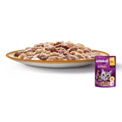 Вологий корм для котів Whiskas TastyMix, ягня та індичка, 85 г Вологий корм для котів Whiskas TastyMix, ягня та індичка, 85 г