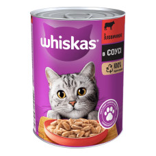 Вологий корм для котів Whiskas, яловичина, 400 г