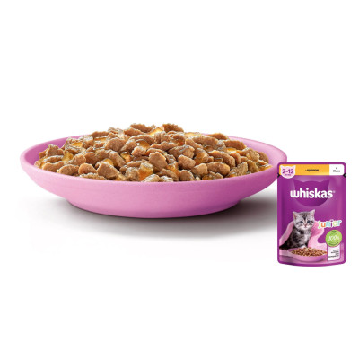 Вологий корм для кошенят Whiskas, курка в желе, 85 г Вологий корм для кошенят Whiskas, курка в желе, 85 г