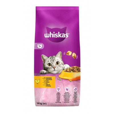 Сухий корм для котів Whiskas, з куркою, 14 кг