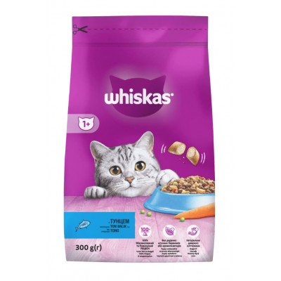 Сухий корм для котів Whiskas, з тунцем, 300 г