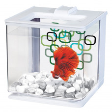 Акваріум Marina «Betta EZ Care» білий, прямий 16 x 16 x 16 см (2,5 л)