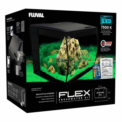 Акваріумний набір Fluval «Flex» чорний, овальний (57 л) Акваріумний набір Fluval «Flex» чорний, овальний (57 л)