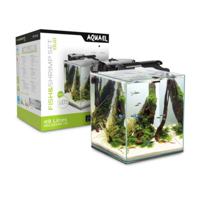 Акваріумний набір Aquael «Fish and shrimp set duo 35» чорний, прямий (49 л) Акваріумний набір Aquael «Fish and shrimp set duo 35» чорний, прямий (49 л)