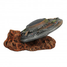 Декорація для акваріума «Літаюча тарілка UFO» S 15,2 x 11,8 x 6,8 см