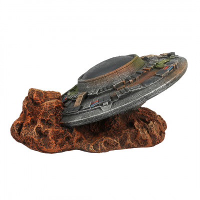 Декорація для акваріума «Літаюча тарілка UFO» S 15,2 x 11,8 x 6,8 см