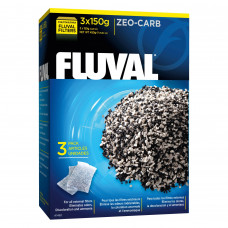 Наповнювач для фільтра Fluval «Zeo-Carb» активоване вугілля та цеоліт (3 x 150 г)
