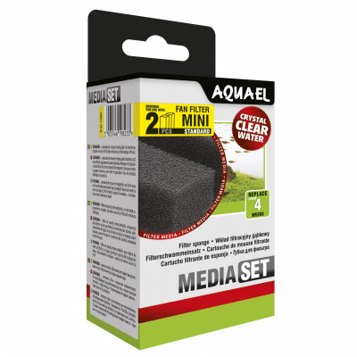 Губка Aquael «Media Set Standard» 2 шт. (для внутреннего фильтра Aquael FAN-mini Plus)