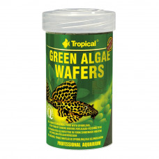 Сухий корм для акваріумних риб Tropical в пластинках «Green Algae Wafers» 100 мл (для травоїдних донних риб)