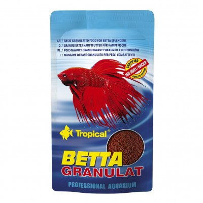 Сухой корм для аквариумных рыб Tropical в гранулах «Betta Granulat» 10 г (для петушков)