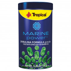 Сухий корм для акваріумних риб Tropical в гранулах «Marine Power Spirulina Formula Granules» 250 мл (для морських риб)