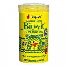 Сухий корм для акваріумних риб Tropical в пластівцях «Bio-Vit» 100 мл (для травоїдних риб)