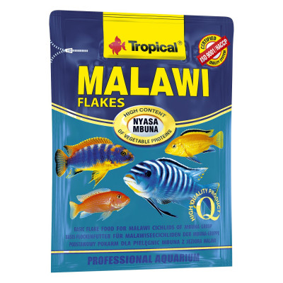 Сухой корм для аквариумных рыб Tropical в хлопьях «Malawi» 12 г (для травоядных цихлид)