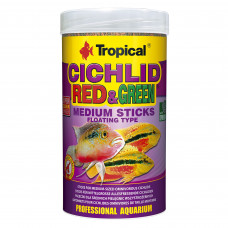 Сухий корм для акваріумних риб Tropical в паличках «Cichlid Red & Green Medium Sticks» 250 мл (для всіх цихлід)