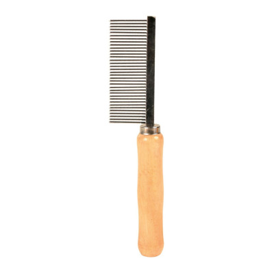 Гребінець Trixie з дерев'яною ручкою та середнім зубом 18 см - rds