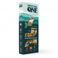 Лакомства для гризунов Special One «Пончики» 60 г / 3 шт (паприка, тыква, морковь)
