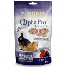 Снеки для гризунів Cunipic Alpha Pro лісові фрукти, подушечки з кремовою начинкою 50 г