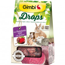 Ласощі для гризунів GimBi дропси з буряком, 50 г