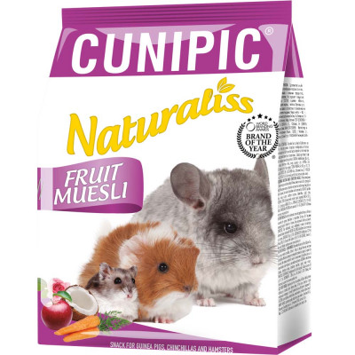 Снеки Cunipic Naturaliss Fruit для морских свинок, хомяков и шиншилл, 60 г