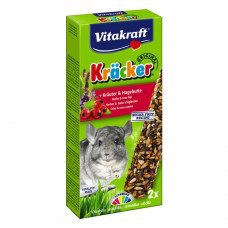 Ласощі для шиншил Vitakraft «Kracker Original + Herbs & Rose Hip» 112 г / 2 шт. (трава)