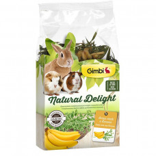 Трав'яний мікс для гризунів GimBi Natural Delight овес і банан, 100 г