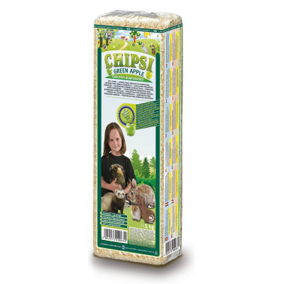 Гігієнічний наповнювач для гризунів Chipsi «‎Green Apple» 15 л (тирса)