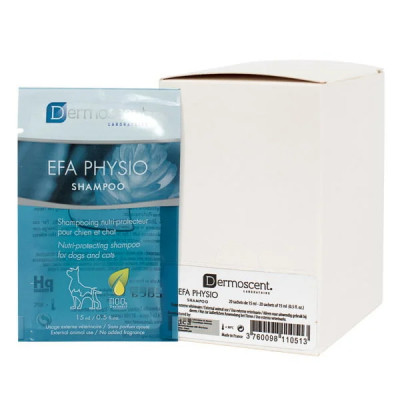 Шампунь для собак та котів Dermoscent Physio Shampoo 20 шт / 15 мл (догляд за шкірою та шерстю) - cts