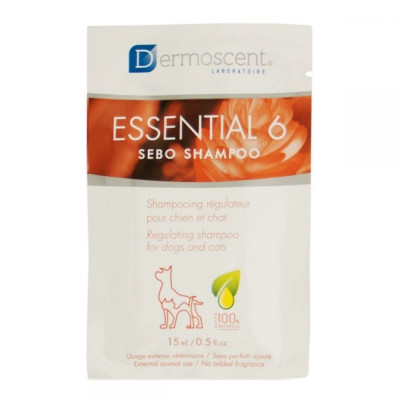 Шампунь для собак та котів Dermoscent Essential-6 Sebo Shampoo 15 мл - cts