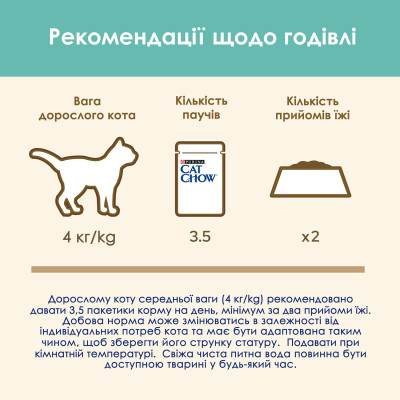 Вологий корм для виведення шерсті у котів Cat Chow Adult 85 г (курка і квасоля) Вологий корм для виведення шерсті у котів Cat Chow Adult 85 г (курка і квасоля)