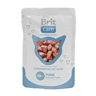 Влажный корм для кошек Brit Care Cat Tuna pouch 80 г (тунец)
